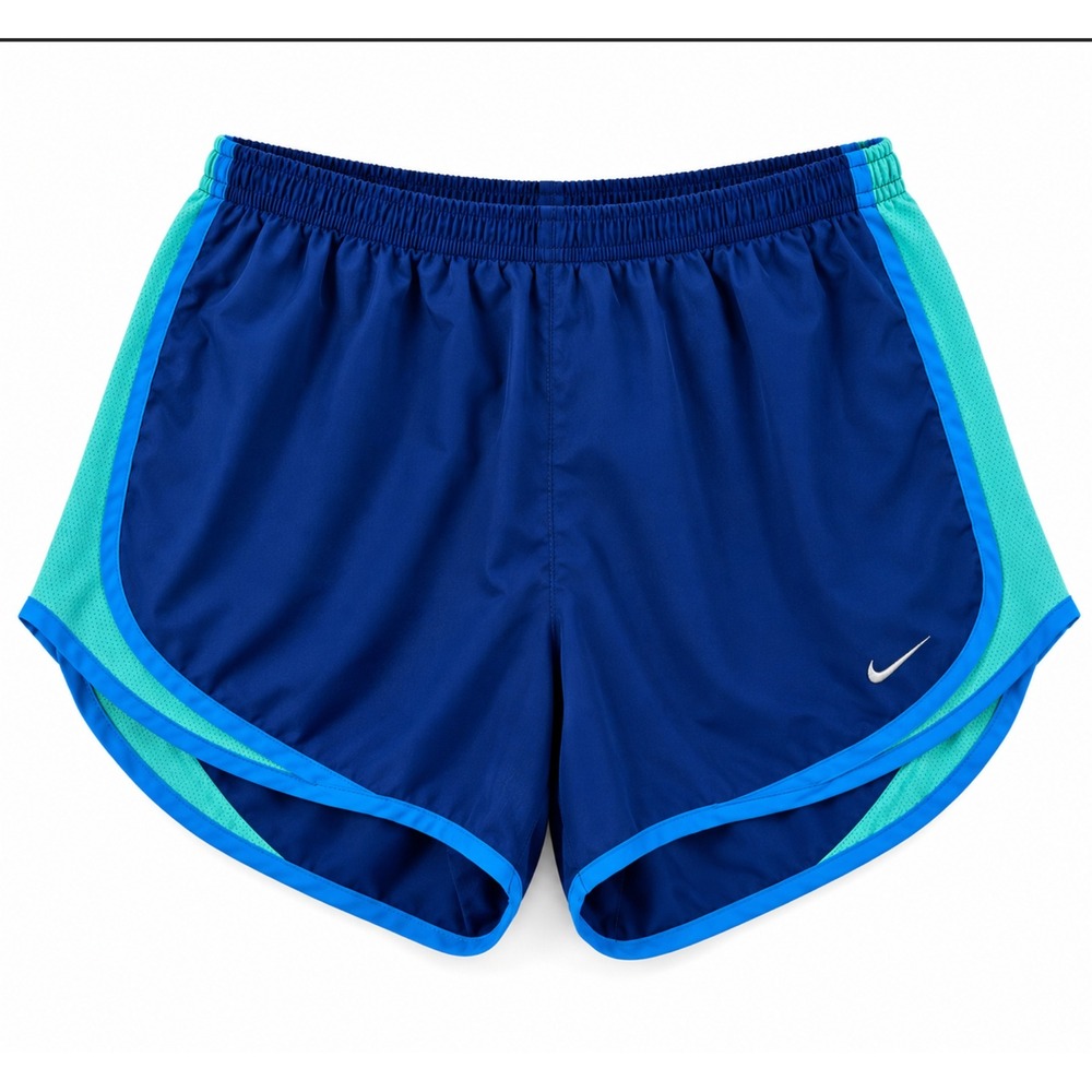 Nike Tempo Running Shorts Medium Blue Teal Dri-FIT Athletic Activewear Gym
